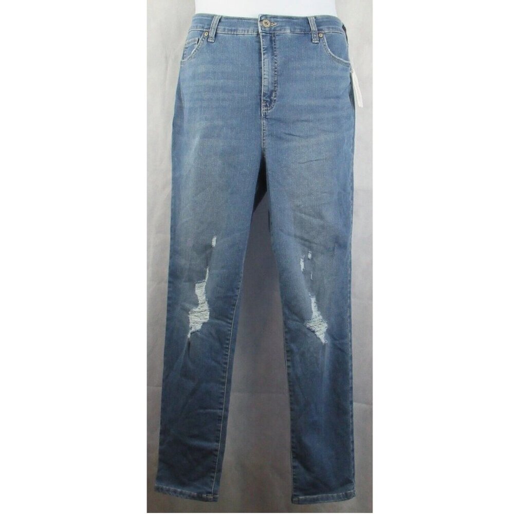 Style & Co Women's High Rise Skinny Leg Ankle Jeans, Epiphany Blue Wash, Size 18